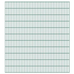 Panneaux De Clôture De Jardin 2D 2,008x2,23 M 30 M Total Vert