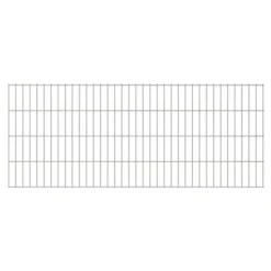 Panneaux De Clôture De Jardin 2D 2008x0,83 M 18 M Total Argenté