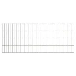 Panneaux De Clôture De Jardin 2D 2008x0,83 M 22 M Total Argenté