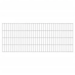 Panneaux De Clôture De Jardin 2D 2008x0,83 M 6 M Total Argenté