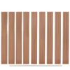 Panneaux De Clôture De Remplacement 9 Pcs WPC 170 Cm Marron