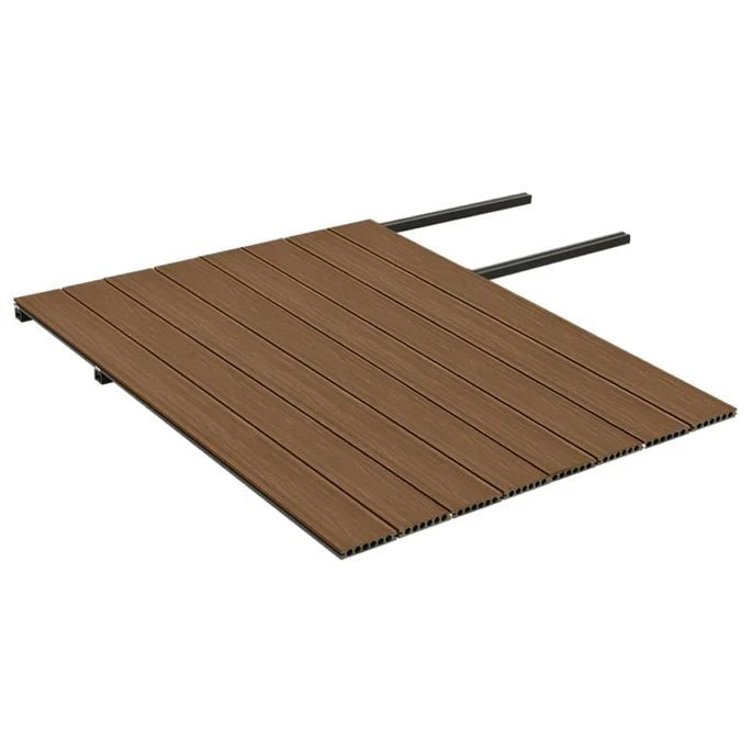 Panneaux De Terrasse Et Accessoires WPC Marron/gris 16 M² 2,2 M – Image 6