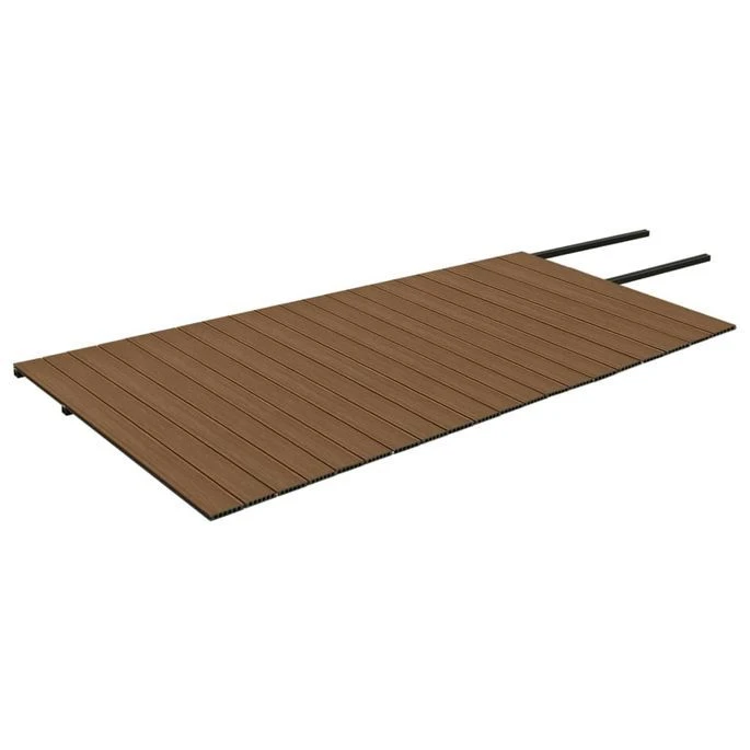 Panneaux De Terrasse Et Accessoires WPC Marron/gris 40 M² 2,2 M – Image 6