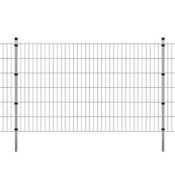 Panneaux Et Poteaux De Clôture 2D Pour Jardin 2008x1230 Mm 20 M 3