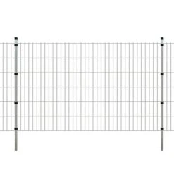 Panneaux Et Poteaux De Clôture 2D Pour Jardin 2008x1230 Mm 24 M 2
