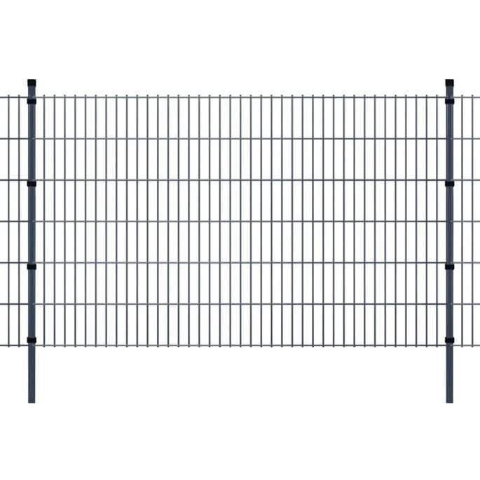 Panneaux Et Poteaux De Clôture 2D Pour Jardin 2008x1230 Mm 44 M