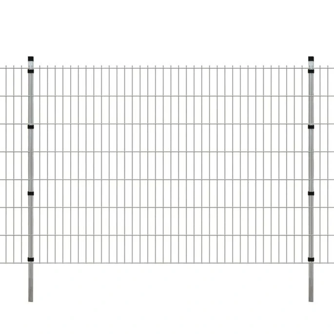 Panneaux Et Poteaux De Clôture 2D Pour Jardin 2008x1430 Mm 12 M