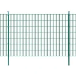 Panneaux Et Poteaux De Clôture 2D Pour Jardin 2008x1430 Mm 36 M