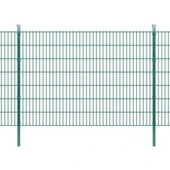 Panneaux Et Poteaux De Clôture 2D Pour Jardin 2008x1430 Mm 8 M 3
