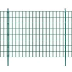 Panneaux Et Poteaux De Clôture 2D Pour Jardin 2008x1630 Mm 26 M 2