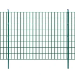 Panneaux Et Poteaux De Clôture 2D Pour Jardin 2008x1630 Mm 38 M