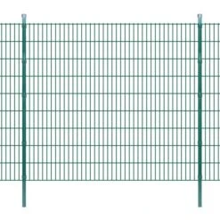 Panneaux Et Poteaux De Clôture 2D Pour Jardin 2008x1830 Mm 50 M 3