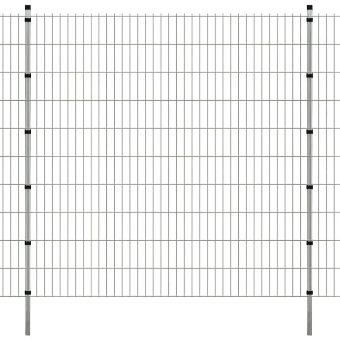 Panneaux Et Poteaux De Clôture 2D Pour Jardin 2008x2030 Mm 30 M