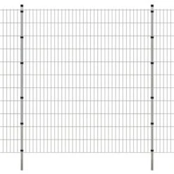 Panneaux Et Poteaux De Clôture 2D Pour Jardin 2008x2230 Mm 40 M