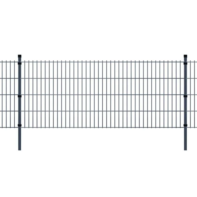 Panneaux Et Poteaux De Clôture 2D Pour Jardin 2008x830 Mm 14 M 2