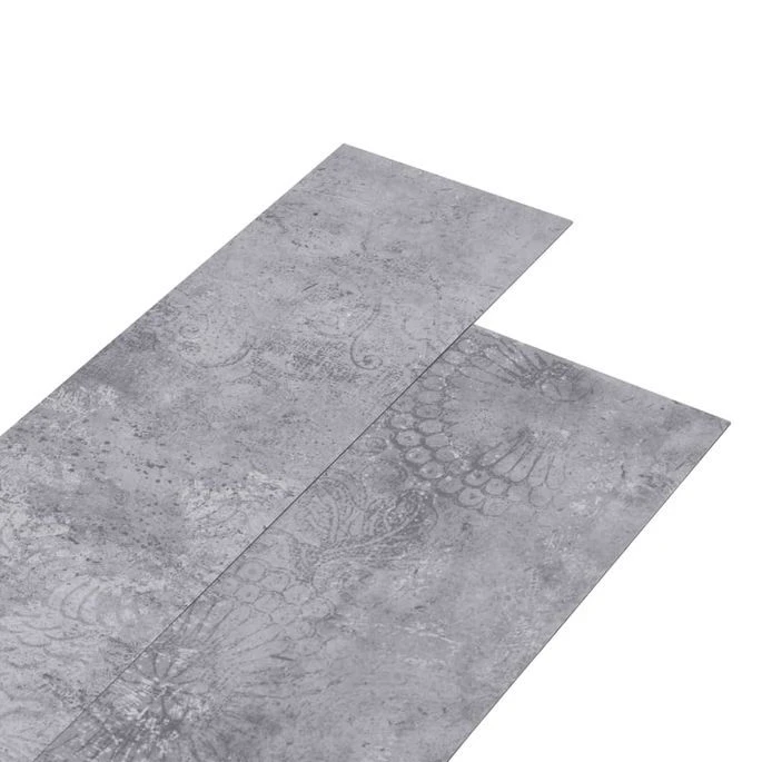 Planche De Plancher PVC Autoadhésif 5,21 M² 2 Mm Gris Ciment – Image 2