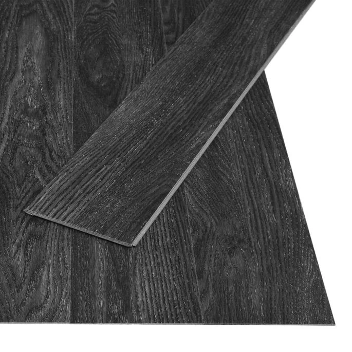 Plancher à Enclenchement 3,51 M² 4 Mm PVC Chêne Anthracite – Image 2