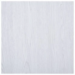 Planches De Plancher Autoadhésives 5,11 M² PVC Blanc