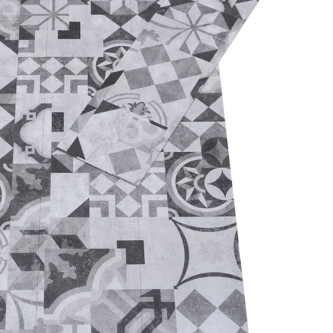 Planches De Plancher PVC 4,46 M² 3 Mm Autoadhésif Motif De Gris – Image 6