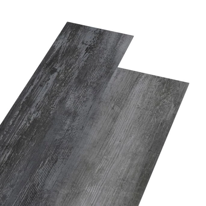 Planches De Plancher PVC 4,46 M² 3 Mm Gris Brillant – Image 2