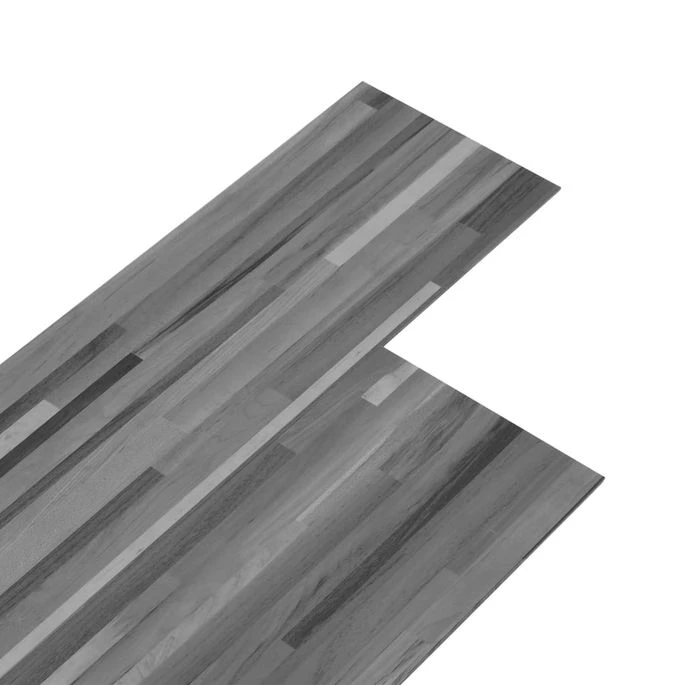 Planches De Plancher PVC 4,46 M² 3 Mm Gris Rayé – Image 2