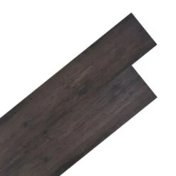 Planches De Plancher PVC 4,46 M² 3 Mm Marron Foncé