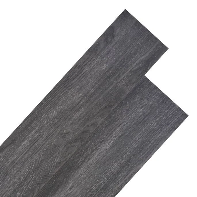 Planches De Plancher PVC 4,46 M² 3 Mm Noir