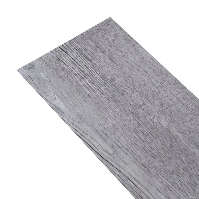 Planches De Plancher PVC 5,02 M² 2 Mm Autoadhésif Gris Bois Mat – Image 7