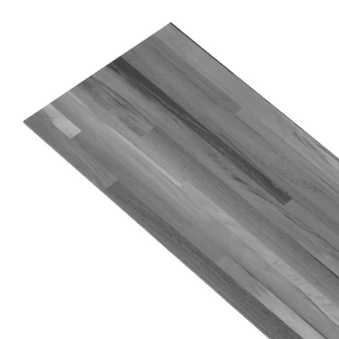 Planches De Plancher PVC 5,26 M² 2 Mm Gris Rayé – Image 7