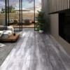 Planches De Plancher PVC Autoadhésif 2,51 M² 2 Mm Gris Bois Mat