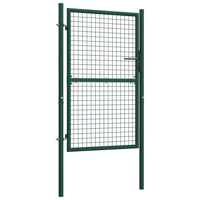 Portail De Clôture Acier 100x150 Cm Vert – Image 2