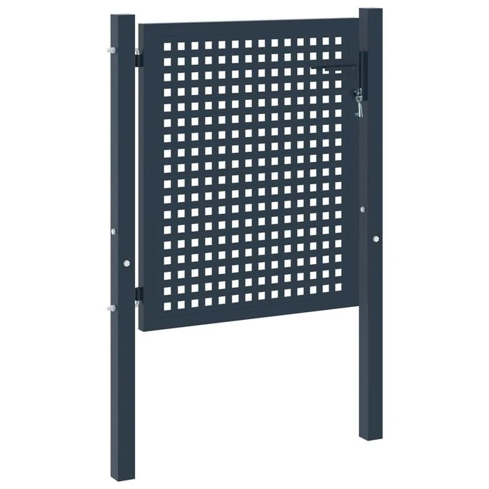 Portail De Clôture Anthracite 102x150 Cm Acier – Image 2