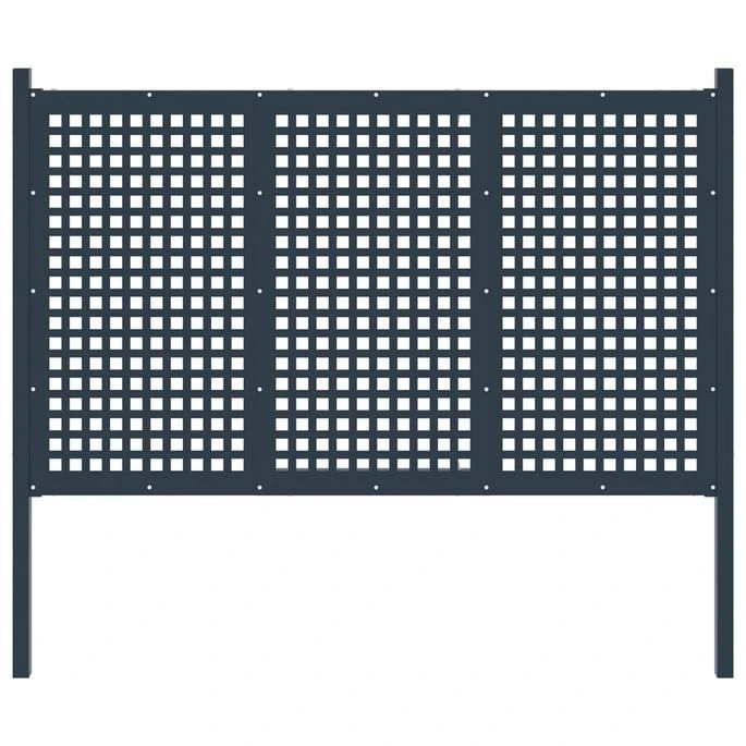 Portail De Clôture Anthracite 170x150 Cm Acier