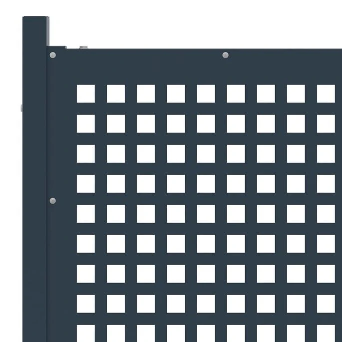 Portail De Clôture Anthracite 170x150 Cm Acier – Image 3