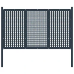 Portail De Clôture Anthracite 177x175 Cm Acier