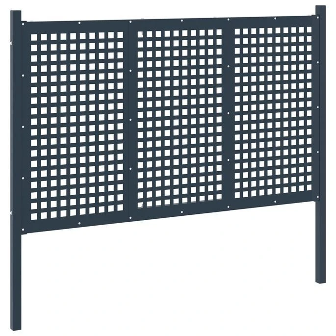 Portail De Clôture Anthracite 177x175 Cm Acier – Image 2