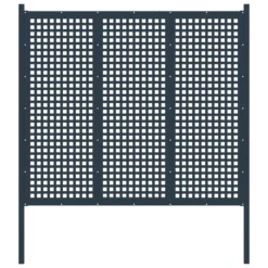 Portail De Clôture Anthracite 177x200 Cm Acier