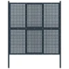 Portail De Clôture Anthracite 177x225 Cm Acier