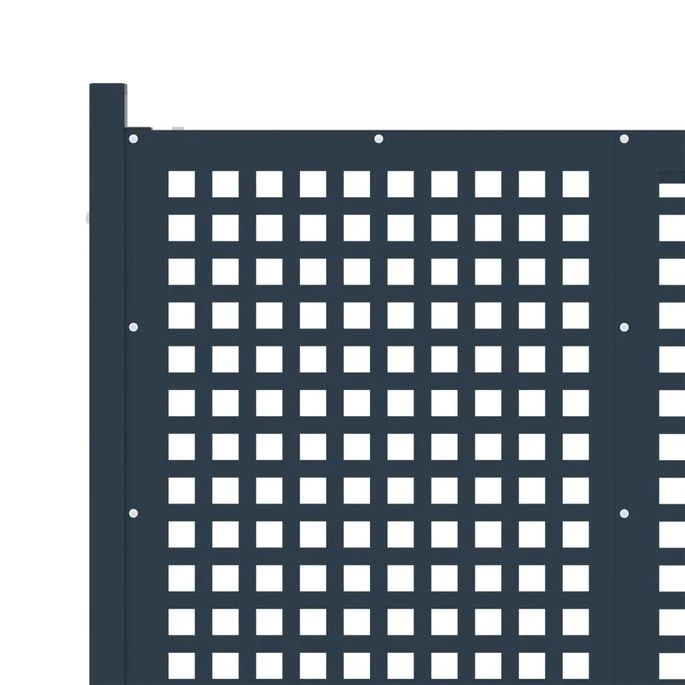 Portail De Clôture Anthracite 177x225 Cm Acier – Image 3