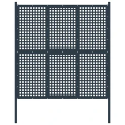 Portail De Clôture Anthracite 177x250 Cm Acier