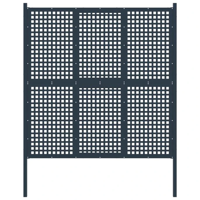 Portail De Clôture Anthracite 177x250 Cm Acier