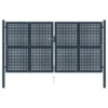 Portail De Clôture Anthracite 306x200 Cm Acier