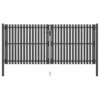 Portail De Clôture De Jardin Acier 4x2 M Anthracite