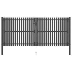 Portail De Clôture De Jardin Acier 4x2 M Anthracite