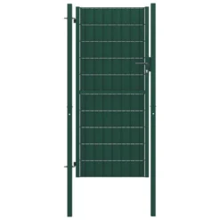 Portail De Clôture PVC Et Acier 100x204 Cm Vert