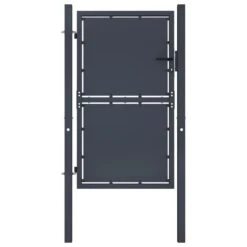 Portail De Jardin Acier 100 X 125 Cm Anthracite