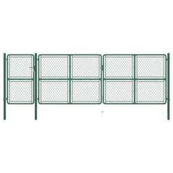 Portail De Jardin Acier 150x495 Cm Vert