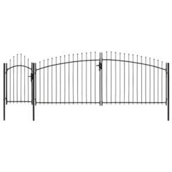 Portail De Jardin Acier 2 X 5 M Noir