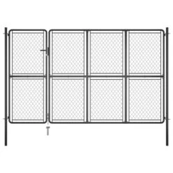 Portail De Jardin Acier 200x350 Cm Anthracite