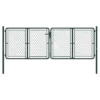 Portail De Jardin Acier 300 X 100 Cm Vert